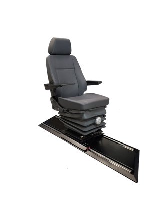 Professional seat with instructor rails