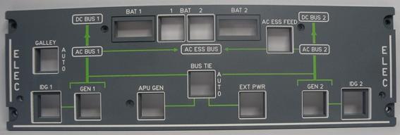 Airbus A320 Electric panel