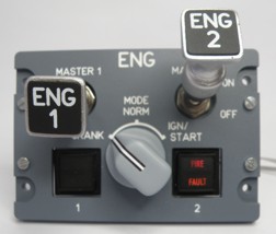 Airbus A320 Start engines panel