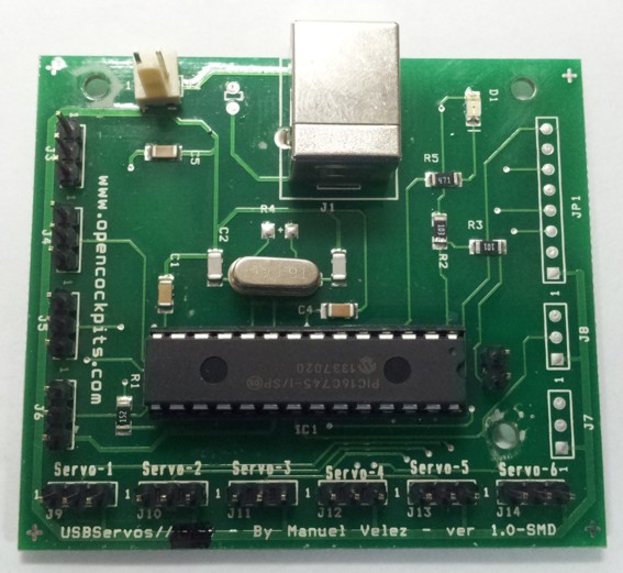 USB servo motors card