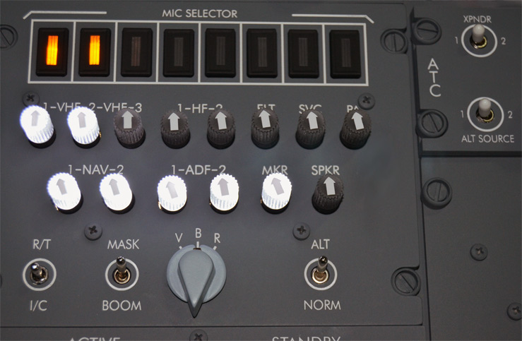 Mounted B737 Audio IDC panel.