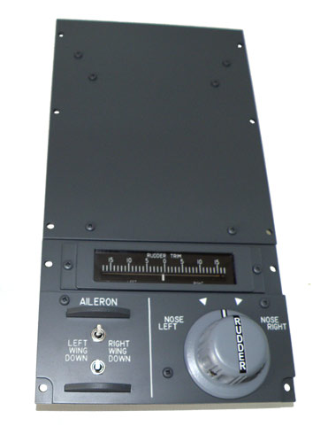 Rudder Trim indicator with panel IDC