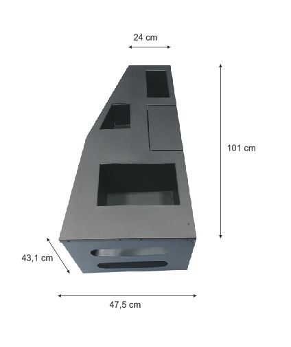 A320 muebles de compartimentos lado Capitán