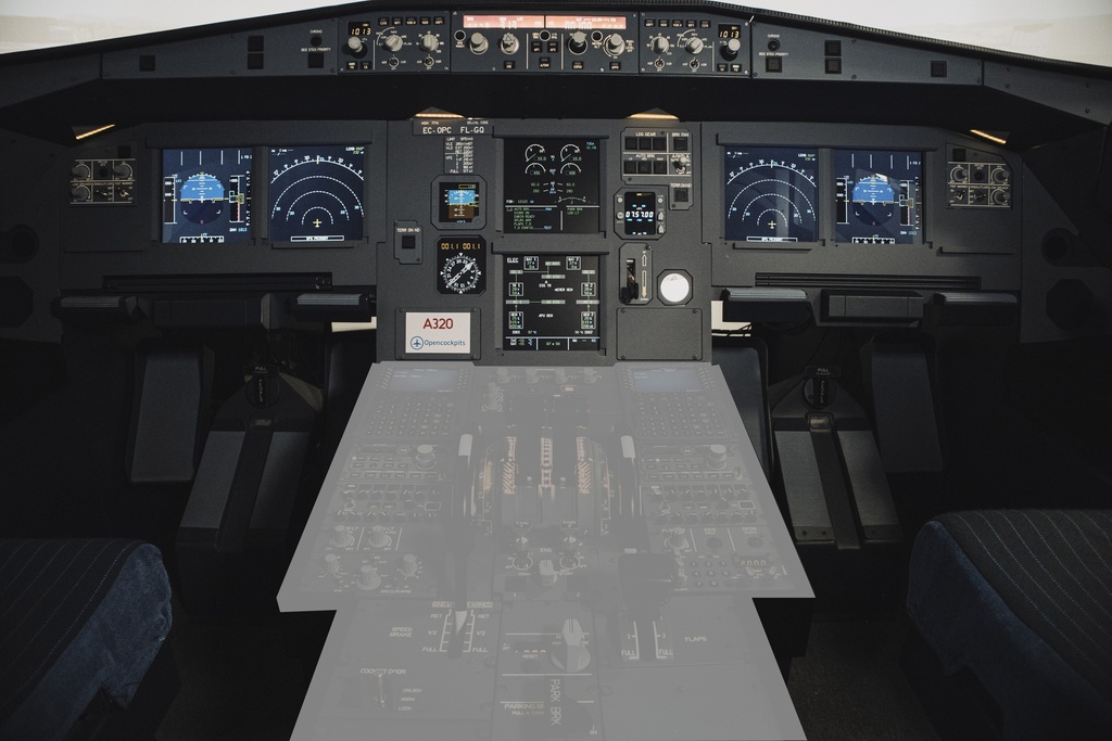 A320 Entrenador doble asiento estructura + componentes
