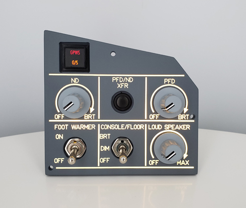 A320 Panel de Iluminación del MIP lado Oficial