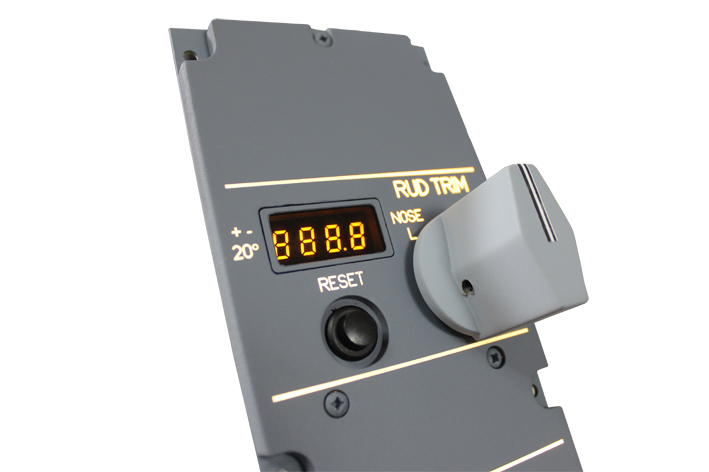 A320 Panel Parking Brake & Rudder Trim