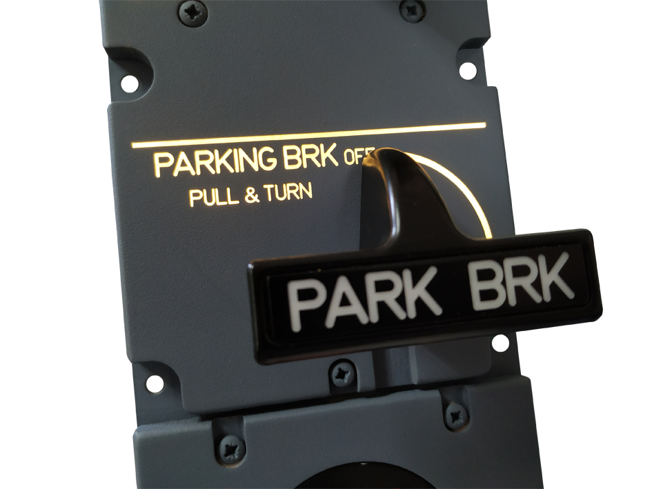 A320 Panel Parking Brake & Rudder Trim