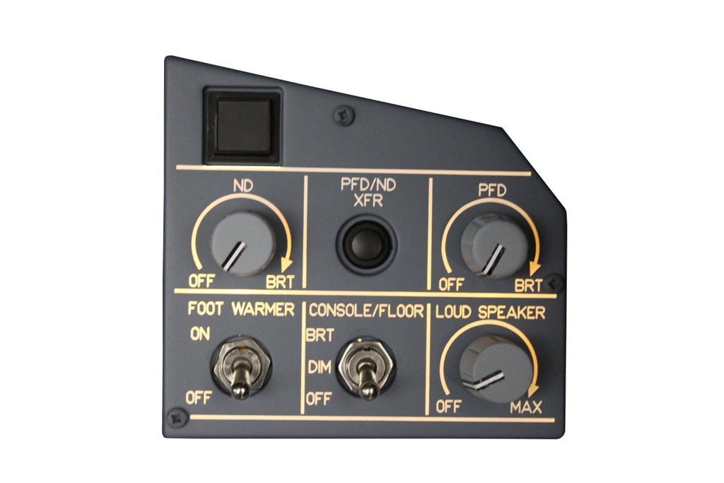 A320 MIP Illumination Panel F/O's side