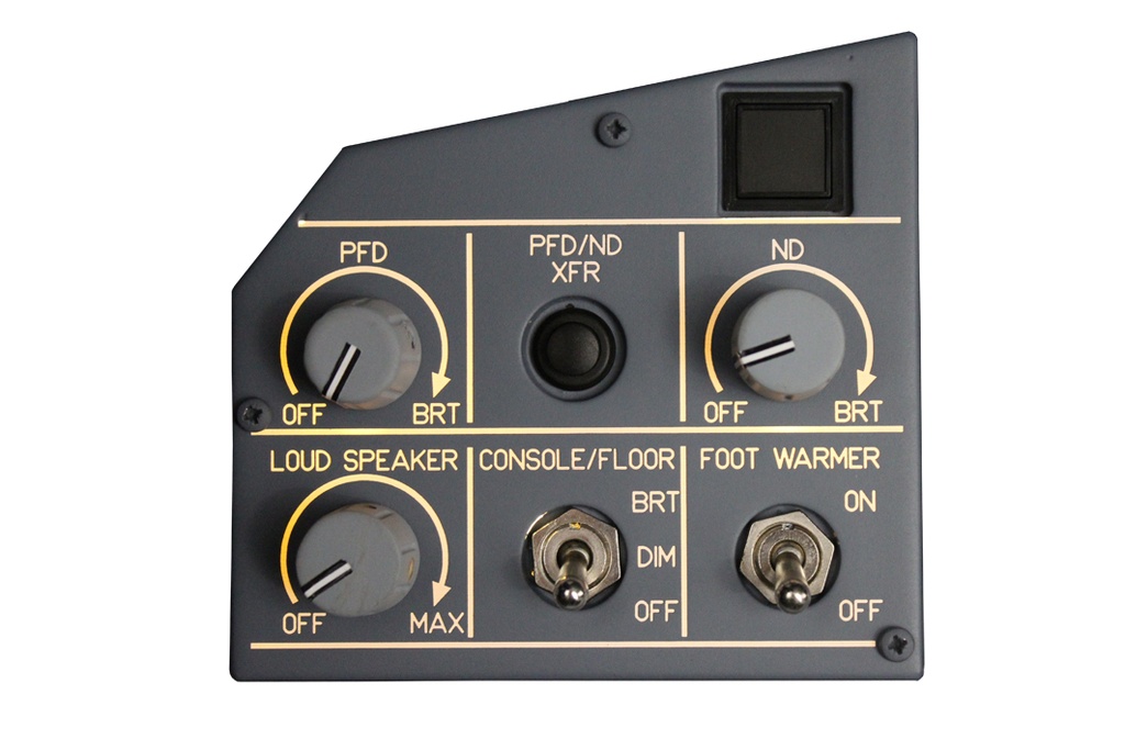 A320 MIP Illumination Panel Captain's side
