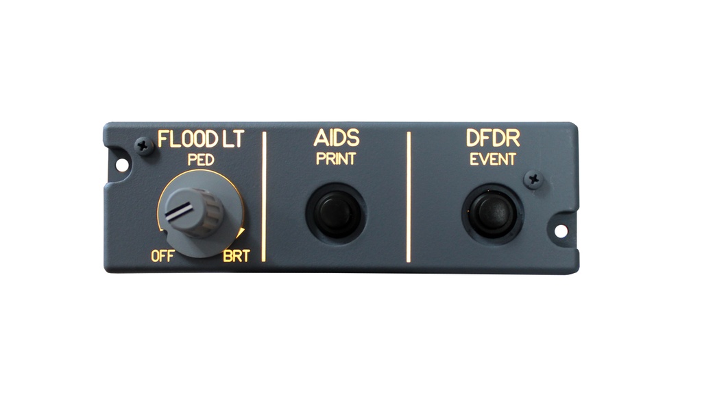 A320 Panel de Iluminacion Pedestal lado Oficial