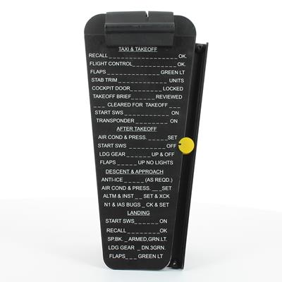 Porta mapas/checklist Yoke Boeing 737
