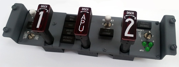 Panel fuego motores completo y montado