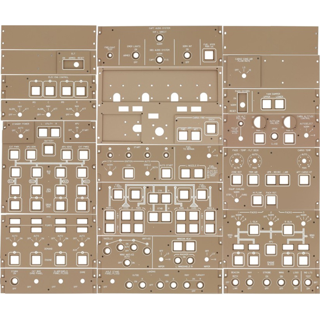 B747 FWD Overhead panels Kit