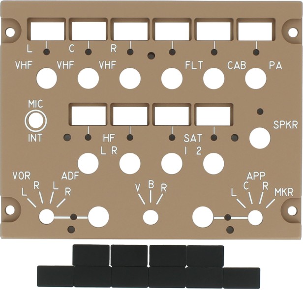 Panel Control de Audio B747
