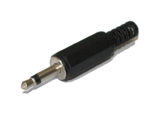 Conector macho jack 3.5mm.Mono.