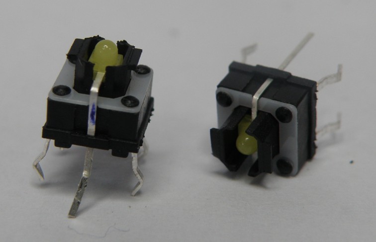 Pulsador pequeño con LED blanco (LY-L01)