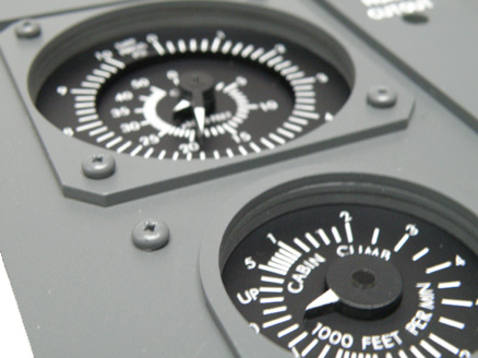 Overhead 737 gauge set