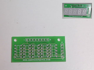 PCB holder for 5 displays