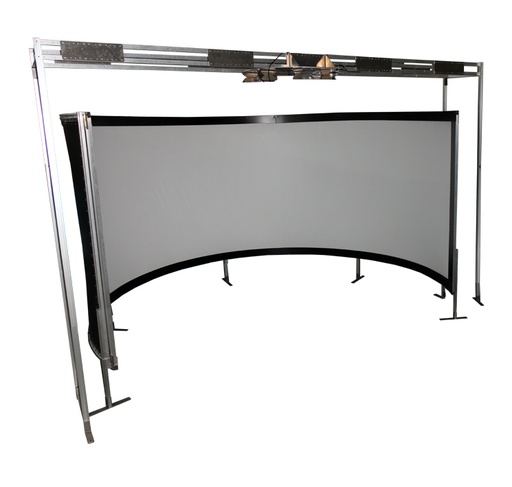 [PROY220COMP] Screen 220 degree + projectors supports