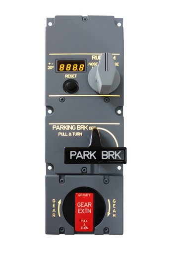 [PBRAKES320] A320 Panel Parking Brake & Rudder Trim