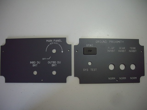 [P738B13] Iluminación del glare y GPWS (lado del 1er oficial)