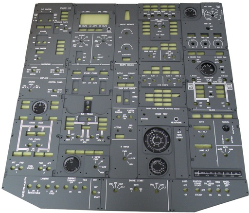 [P738C3] Kit 3D panels Overhead -FWD- 1 Color