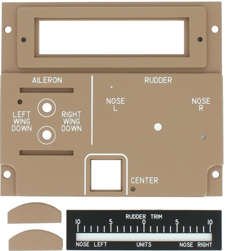[P74B36] Panel Rudder Trim B747
